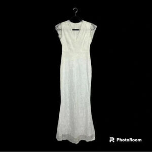 Francesca’s Bridal Collection White Lace Dress Wedding Bride